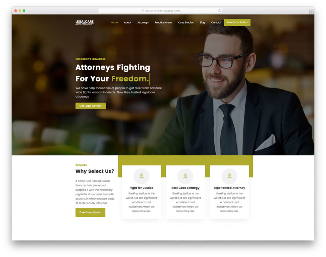 legalcare-free-template